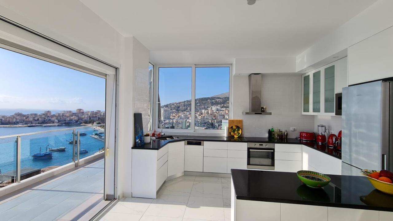 Apartamento Rocknest Sea View Penthouse Sarandë Exterior foto