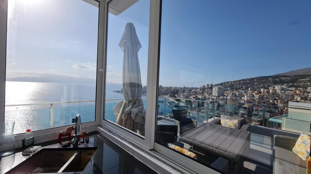 Apartamento Rocknest Sea View Penthouse Sarandë Exterior foto